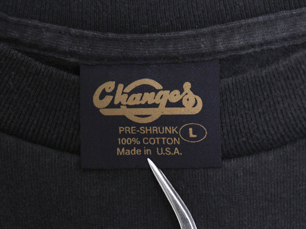 90s USA製 ★ バドワイザー カエル イラスト プリント Tシャツ メンズ L / 古着 オールド グラフィック ビール 企業物 当時物 アニマル 黒