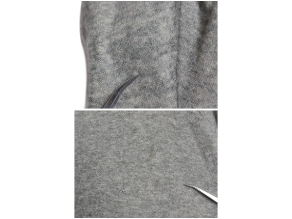 00s ポロ ラルフローレン ニット フード パーカー メンズ レディース L / オールド 100% カシミヤ プルオーバー 無地 シンプル セーター 灰