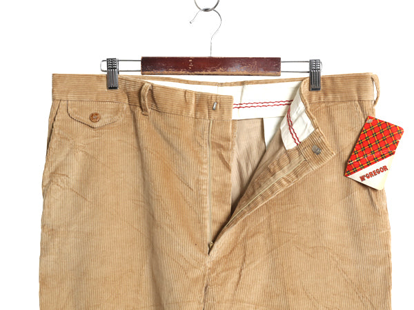 デッドストック 80s USA製 マクレガー 太畝 コーデュロイ パンツ メンズ 40 34 / 新品 ヴィンテージ トラウザー ストレート 大きいサイズ