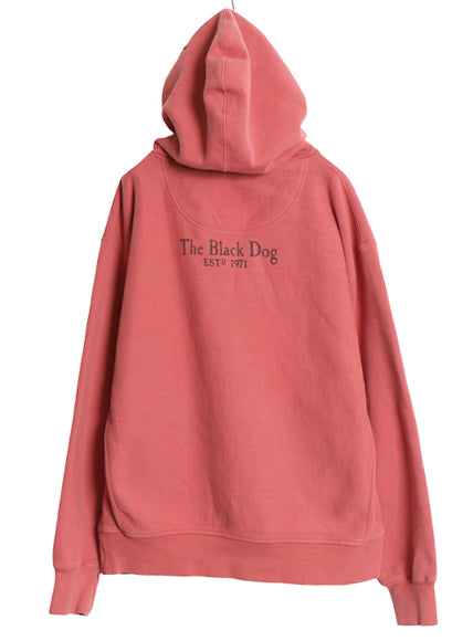 00s The Black Dog ドッグ プリント スウェット フード パーカー メンズ レディース L / オールド ヘビーウェイト 犬 裏起毛 トレーナー 