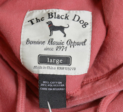 00s The Black Dog ドッグ プリント スウェット フード パーカー メンズ レディース L / オールド ヘビーウェイト 犬 裏起毛 トレーナー 
