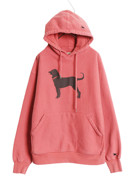 00s The Black Dog ドッグ プリント スウェット フード パーカー メンズ レディース L / オールド ヘビーウェイト 犬 裏起毛 トレーナー 