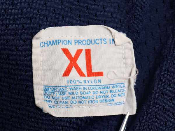 70s USA製 チャンピオン 両面 プリント フットボール Tシャツ メンズ XL ヴィンテージ プロダクツタグ メッシュ 七分袖 ロンT 大きいサイズ
