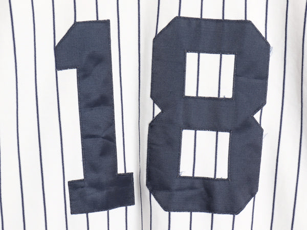 USA製 ヤンキース ベースボール シャツ メンズ XXL 程 MLB オフィシャル マジェスティック ユニフォーム 大リーグ 半袖シャツ 大きいサイズ