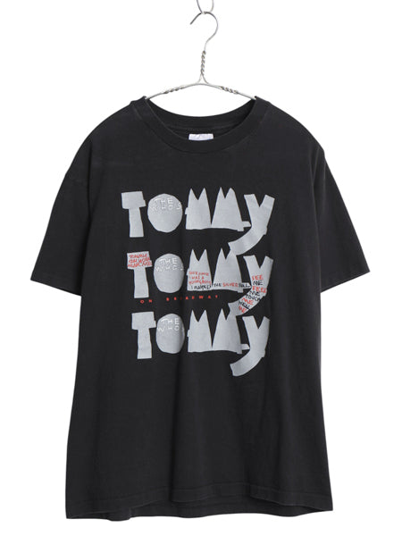 90s USA製 ★ The Who 30周年 イラスト プリント Tシャツ メンズ L / オールド オフィシャル 当時物 ミュージカル バンド ロック モッズ 黒