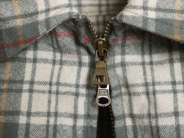 USA製 ペンドルトン フルジップ チェック ウール ジャケット レディース XL メンズ M 程/ ボックス スポジャケ 長袖 シャツ ブルゾン 薄手