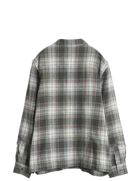 USA製 ペンドルトン フルジップ チェック ウール ジャケット レディース XL メンズ M 程/ ボックス スポジャケ 長袖 シャツ ブルゾン 薄手