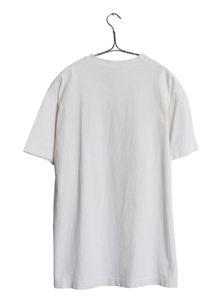 90s USA製 ネコ アート イラスト プリント 半袖 Tシャツ メンズ レディース L オールド アニマル グラフィック シングルステッチ ホワイト