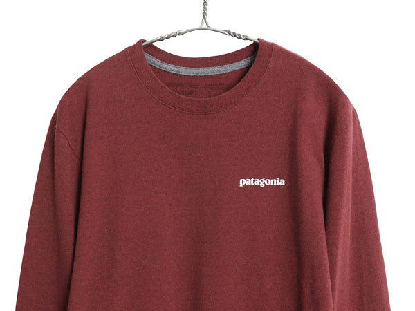 パタゴニア 両面 プリント 長袖 Tシャツ メンズ M / 19年製 アウトドア ロンT ロングスリーブ P6 バックプリント ボックスロゴ カットソー