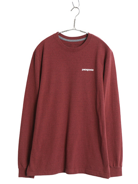 パタゴニア 両面 プリント 長袖 Tシャツ メンズ M / 19年製 アウトドア ロンT ロングスリーブ P6 バックプリント ボックスロゴ カットソー