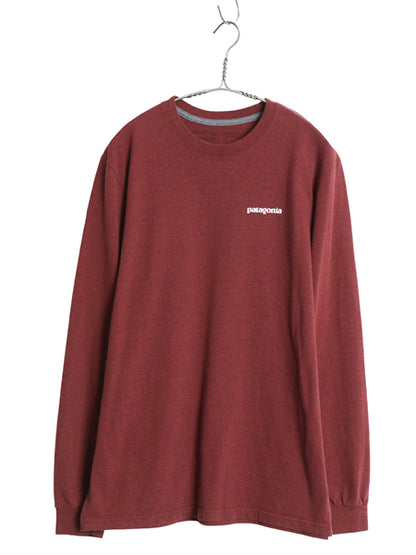 パタゴニア 両面 プリント 長袖 Tシャツ メンズ M / 19年製 アウトドア ロンT ロングスリーブ P6 バックプリント ボックスロゴ カットソー