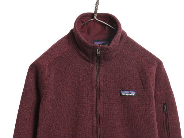 パタゴニア ベターセーター ジャケット レディース S 古着 20年製 アウトドア 裏起毛 フリース セーター フルジップ ブルゾン バーガンディ