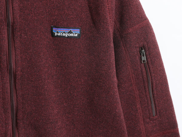 パタゴニア ベターセーター ジャケット レディース S 古着 20年製 アウトドア 裏起毛 フリース セーター フルジップ ブルゾン バーガンディ
