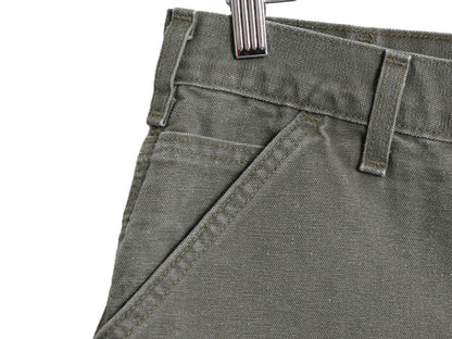 US企画 カーハート ダック ペインター ショートパンツ メンズ 33 / B25 コットン ショーツ 短パン ハーフパンツ ワーク MOS モスグリーン