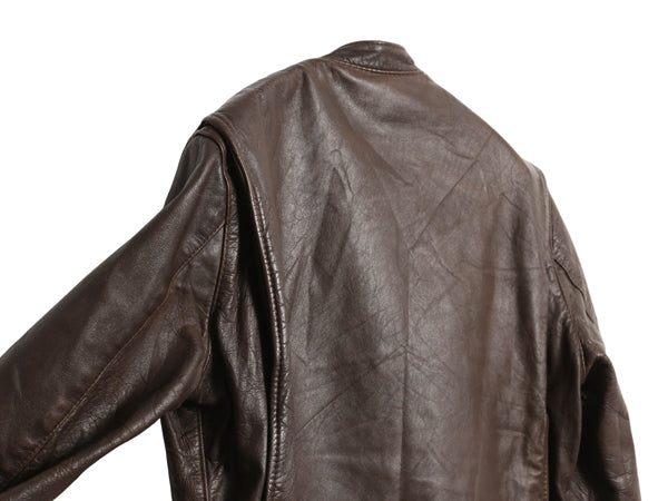 60s ★ Brooks 本革 レザー シングル ライダース ジャケット 40 メンズ M / 古着 ヴィンテージ BUCO J-100 タイプ 革ジャン カフェレーサー