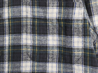 00s エルエルビーン チェック 長袖 ボタンダウン フランネル シャツ メンズ S 古着 オールド コットン ネルシャツ 長袖シャツ マルチカラー