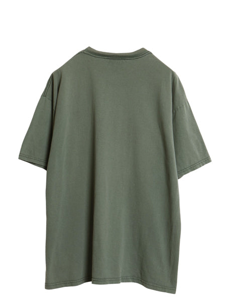 90s USA製 ナイキ スウッシュ パッチ付き 半袖 Tシャツ メンズ L / 旧タグ オールド ヘビーウェイト コットン ワンポイント カットソー 緑