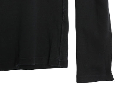 ラルフローレン 長袖 Tシャツ レディース L / ポロ スポーツ ロンT コットン ストレッチ リブ編み カットソー ロングスリーブ トップス 黒