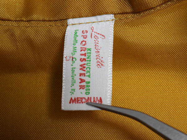 デッドストック 70s Louisville ナイロン レーシング ジャケット メンズ M ヴィンテージ ジャンパー ブルゾン ワンポイント 企業 ワッペン