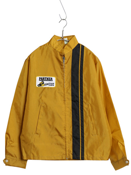 デッドストック 70s Louisville ナイロン レーシング ジャケット メンズ M ヴィンテージ ジャンパー ブルゾン ワンポイント 企業 ワッペン
