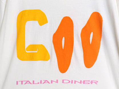 デッドストック 90s USA製 企業 両面 イラスト プリント Tシャツ メンズ XL / オールド アート シングルステッチ 大きいサイズ 当時物 白 