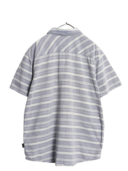 パタゴニア ブラフサイド シャツ メンズ XL 古着 16年製 半袖シャツ ボーダー オーガニック コットン ボタンダウン ゆったり 大きいサイズ