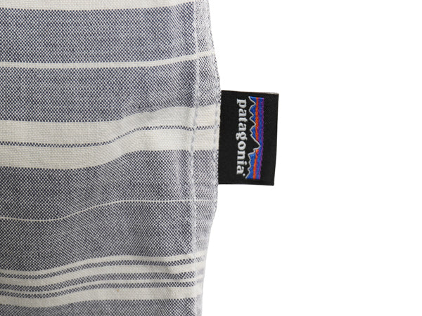 パタゴニア ブラフサイド シャツ メンズ XL 古着 16年製 半袖シャツ ボーダー オーガニック コットン ボタンダウン ゆったり 大きいサイズ