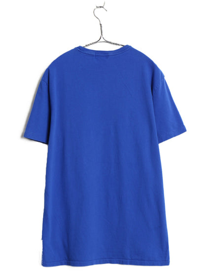 ポロベア ポロ ラルフローレン プリント 半袖 Tシャツ メンズ レディース M 古着 キャラクター コットン カットソー シングルステッチ 青 
