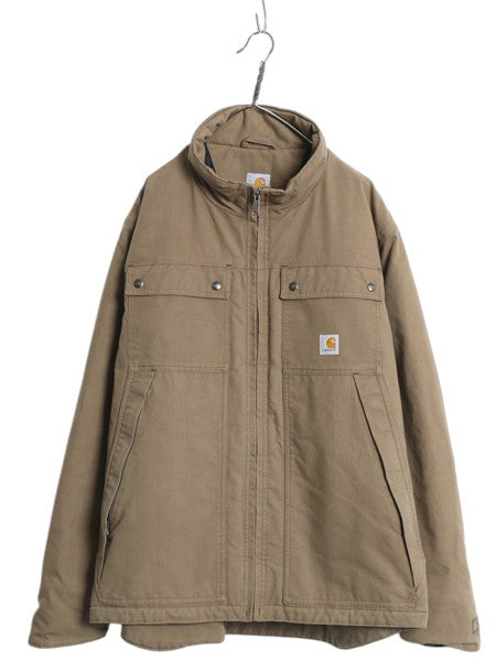 US企画 カーハート クイック ダック トラディショナル ジャケット メンズ XL ワーク 中綿 キルティング ブルゾン 撥水 廃盤 大きいサイズ