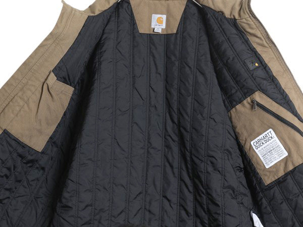  US企画 カーハート クイック ダック トラディショナル ジャケット メンズ XL ワーク 中綿 キルティング ブルゾン 撥水 廃盤 大きいサイズ