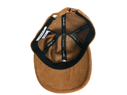 カーハート WIP 細畝 コーデュロイ ベースボール キャップ メンズ レディース フリーサイズ 帽子 ワンポイント トラッカー ハット ブラウン