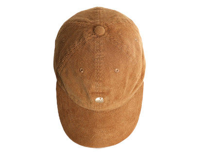 カーハート WIP 細畝 コーデュロイ ベースボール キャップ メンズ レディース フリーサイズ 帽子 ワンポイント トラッカー ハット ブラウン