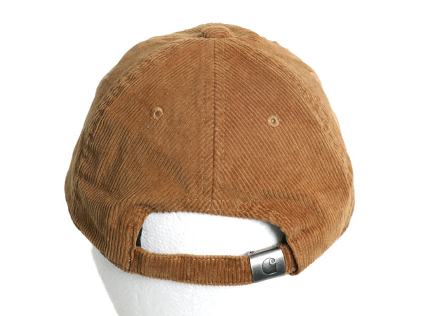 カーハート WIP 細畝 コーデュロイ ベースボール キャップ メンズ レディース フリーサイズ 帽子 ワンポイント トラッカー ハット ブラウン