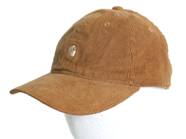 カーハート WIP 細畝 コーデュロイ ベースボール キャップ メンズ レディース フリーサイズ 帽子 ワンポイント トラッカー ハット ブラウン