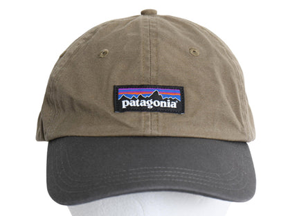 パタゴニア P-6 ラベル トラッド キャップ フリーサイズ 古着 帽子 アウトドア ベースボールキャップ トラッカー ハット 6パネル ツートン