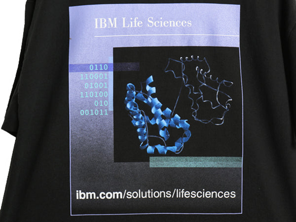 00s ★ IBM イラスト プリント Tシャツ メンズ L / オールド 企業物 当時物 グラフィック ロゴ コンピューター ヘビーウェイト アート 黒
