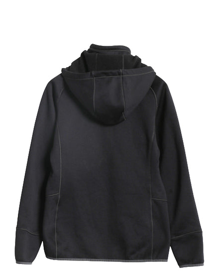 パタゴニア テック フリース フーディ レディース М / 古着 15年製 アウトドア フルジップ ジャージ パーカー ストレッチ ジャケット  黒