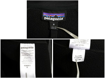 パタゴニア テック フリース フーディ レディース М / 古着 15年製 アウトドア フルジップ ジャージ パーカー ストレッチ ジャケット  黒