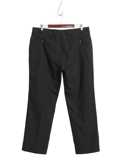 ローレン ラルフローレン サマー ウール スラックス パンツ メンズ 36 30 古着 ポロ ノータック ストレート ビジネス シワになりにくい 黒