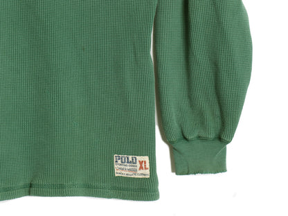 90's POLO SPORTING GOODS ダブルフェイス 長袖 Tシャツ メンズ XL / オールド ロンT サーマル ヘビーウェイト 大きいサイズ 無地 シンプル