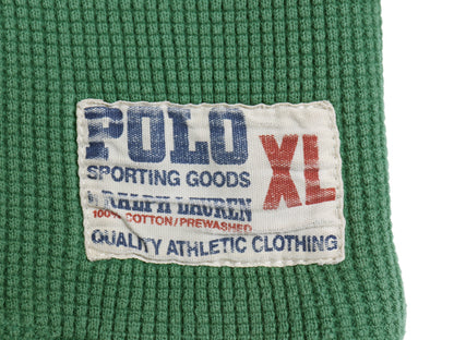90's POLO SPORTING GOODS ダブルフェイス 長袖 Tシャツ メンズ XL / オールド ロンT サーマル ヘビーウェイト 大きいサイズ 無地 シンプル