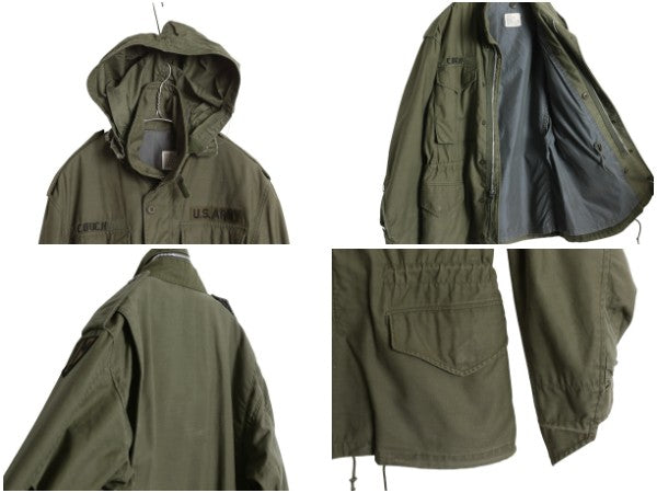 60s グレーライナー ★ 米軍実物 US ARMY M-65 フィールド ジャケット SMALL SHORT / ヴィンテージ 68年製 軍物 ミリタリー 2nd M65 アルミ
