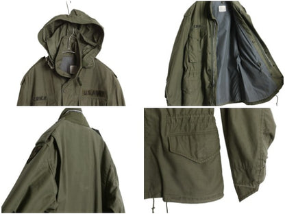 60s グレーライナー ★ 米軍実物 US ARMY M-65 フィールド ジャケット SMALL SHORT / ヴィンテージ 68年製 軍物 ミリタリー 2nd M65 アルミ