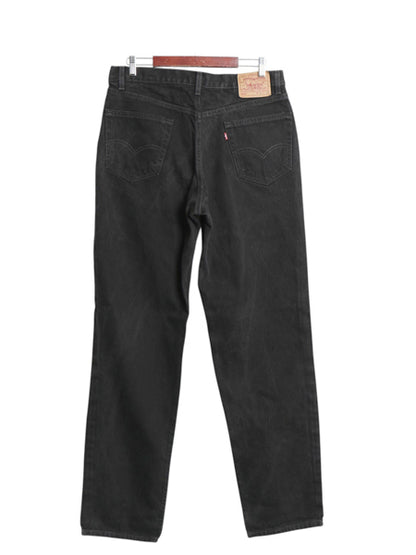 00s USA製 リーバイス 550 ブラック デニム パンツ メンズ 36 36 / オールド リラックス フィット テーパード ジーンズ ジーパン 赤タブ 黒