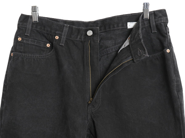 00s USA製 リーバイス 550 ブラック デニム パンツ メンズ 36 36 / オールド リラックス フィット テーパード ジーンズ ジーパン 赤タブ 黒