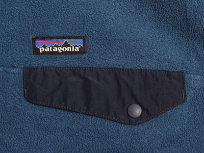 パタゴニア ライトウェイト シンチラ スナップT メンズ M 古着 15年製 アウトドア フリース プルオーバー ジャケット ブルゾン ハイネック