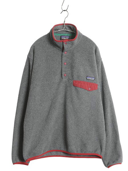 パタゴニア ライトウェイト シンチラ スナップT メンズ M 古着 14年製 アウトドア フリース プルオーバー ジャケット ブルゾン ハイネック