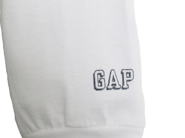 00s オールド ギャップ ロゴ プリント 長袖 Tシャツ メンズ XS 古着 旧タグ ロンT ロングTシャツ 白Tシャツ ロングスリーブ ヘビーウェイト