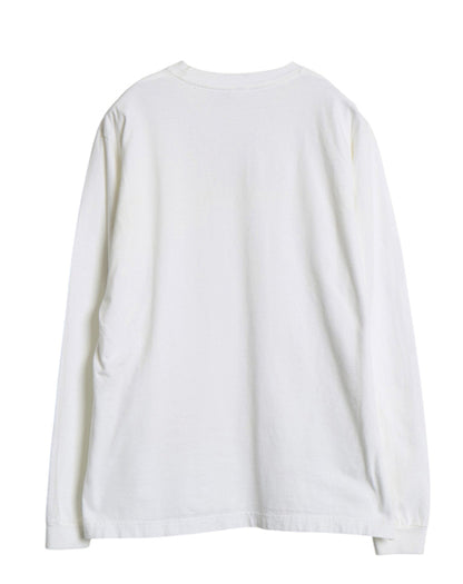 00s オールド ギャップ ロゴ プリント 長袖 Tシャツ メンズ XS 古着 旧タグ ロンT ロングTシャツ 白Tシャツ ロングスリーブ ヘビーウェイト