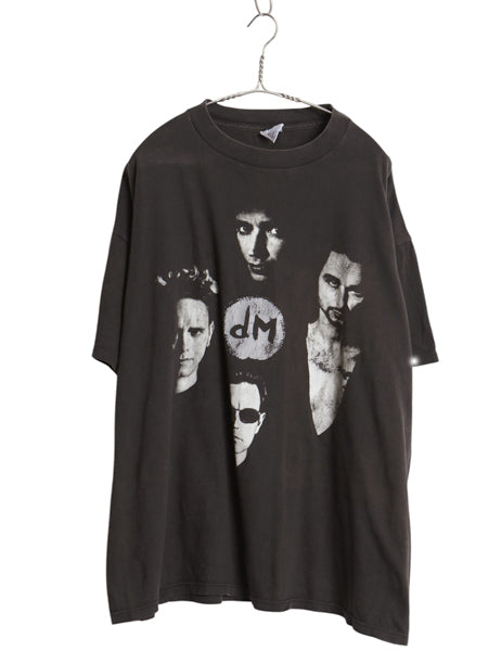 90s USA製 ★ デペッシュモード ツアー プリント Tシャツ メンズ XL 程/ オールド 当時物 オフィシャル バンド ロック シングルステッチ 黒